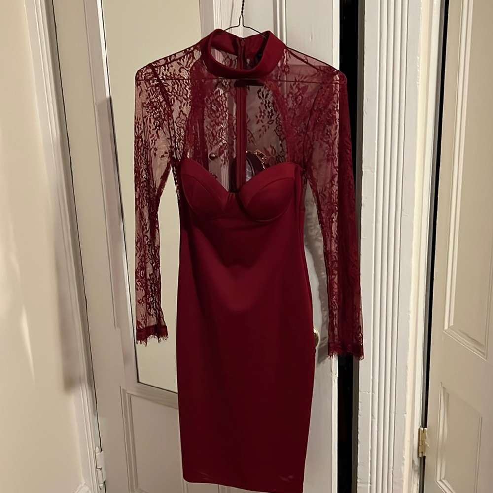 Burgundy going out dress!!!